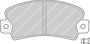 Front Brake Pad Set Fits Alpine Dacia Fiat Peugeot Renault Ferodo FDB113