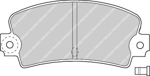 Rear Brake Pad Set Fits Alpine Dacia Fiat Lotus Renault Talbot Ferodo FDB114