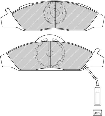 Front Brake Pad Set Fits Alfa Romeo Daewoo Ssangyong OE 9949509 Ferodo FDB1156