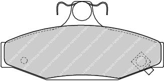 Rear Brake Pad Set Fits Daewoo Ssangyong OE 4841305000 Ferodo FDB1157