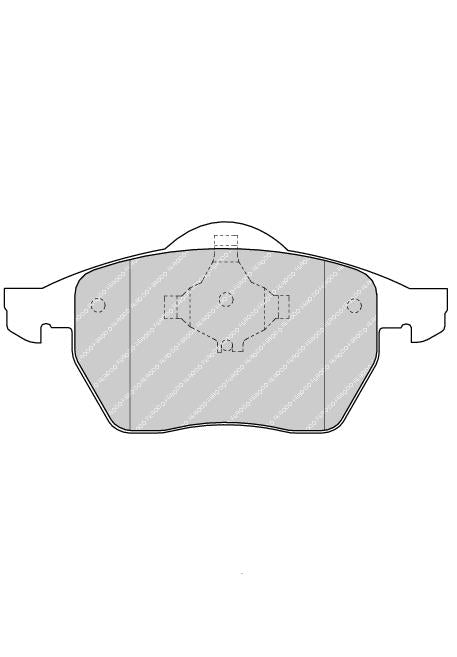 Front Brake Pad Set Fits Audi VW OE 8D0698151A Ferodo FDB1167