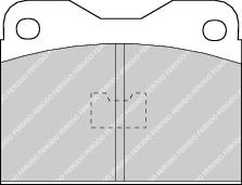 Front Brake Pad Set Fits Audi Ferrari VW OE 431698151J Ferodo FDB123