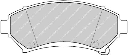 Front Brake Pad Set Fits Buick Cadillac Chevrolet Mega Opel Ponti Ferodo FDB1265