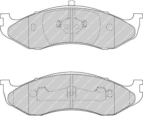 Front Brake Pad Set Fits Jeep Kia OE 4713175 Ferodo FDB1267