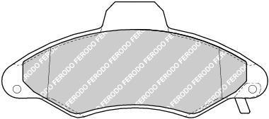Front Brake Pad Set Fits Ford OE 1048308 Ferodo FDB1276