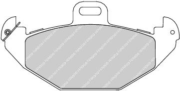 Rear Brake Pad Set Fits Renault OE 7701205491 Ferodo FDB1278