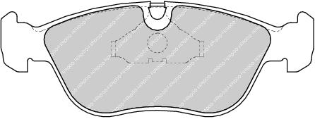 Front Brake Pad Set Fits Volvo OE 271587 Ferodo FDB1285