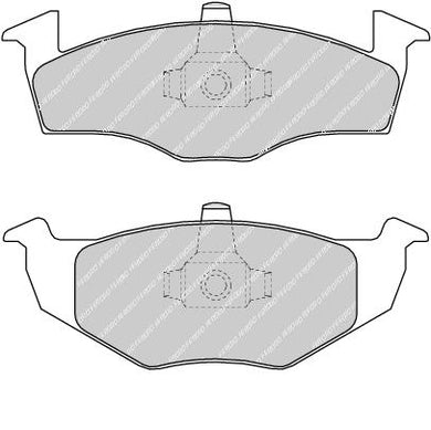 Front Brake Pad Set Fits Seat VW OE 1H0698151B Ferodo FDB1288