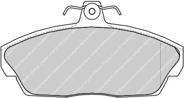Front Brake Pad Set Fits Land Rover Rover OE SFP100360 Ferodo FDB1291