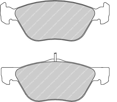 Front Brake Pad Set Fits Alfa Romeo Fiat Lancia OE 9947156 Ferodo FDB1299