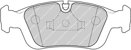 Front Brake Pad Set Fits Alpina BMW Mercedes-Benz Wiesmann Ferodo FDB1300