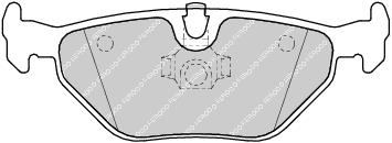 Rear Brake Pad Set Fits Alpina BMW MG Rover Saab Wiesmann Ferodo FDB1301