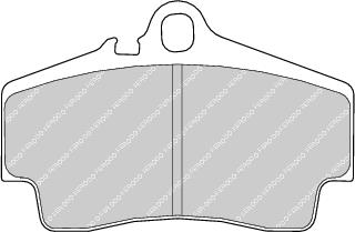 Rear Brake Pad Set Fits Porsche OE 98635293900 Ferodo FDB1308