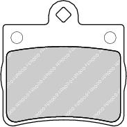 Load image into Gallery viewer, Rear Brake Pad Set Fits Mercedes-Benz OE 24205120 Ferodo FDB1310