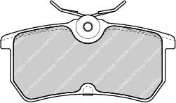 Rear Brake Pad Set Fits Ford OE 1075565 Ferodo FDB1319