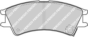 Front Brake Pad Set Fits Hyundai OE 5810102A00 Ferodo FDB1326
