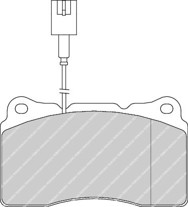 Front Brake Pad Set Fits Alfa Romeo Lancia Mitsubishi Volvo Ferodo FDB1334