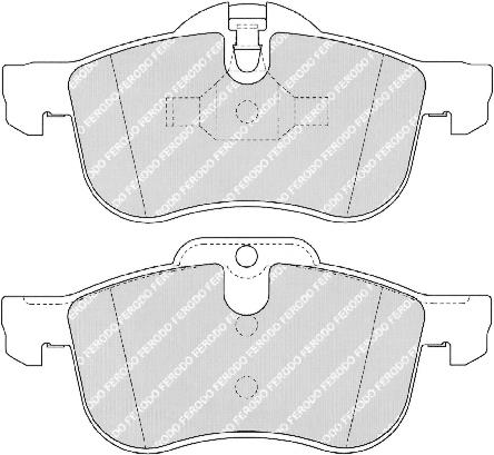 Front Brake Pad Set Fits MG Rover OE GBP90342AF Ferodo FDB1355