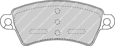 Front Brake Pad Set Fits Citroen Peugeot OE 172103 Ferodo FDB1370