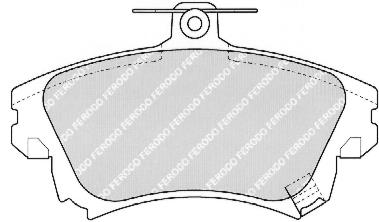 Front Brake Pad Set Fits Mitsubishi Smart Volvo OE 30623259 Ferodo FDB1384