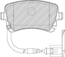Load image into Gallery viewer, Rear Brake Pad Set Fits VW OE 3D0698451 Ferodo FDB1408
