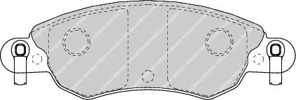 Front Brake Pad Set Fits Citroen OE 425214 Ferodo FDB1410