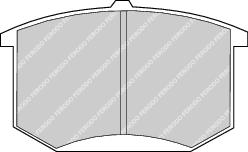 Rear Brake Pad Set Fits Lancia Lotus OE 5888547 Ferodo FDB141