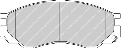 Front Brake Pad Set Fits Mitsubishi OE MN102609 Ferodo FDB1422