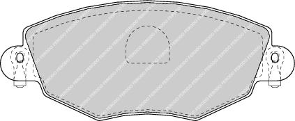 Front Brake Pad Set Fits Ford Ford Australia Jaguar OE 1121894 Ferodo FDB1425