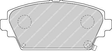 Front Brake Pad Set Fits Honda MG OE 45022S1AE02 Ferodo FDB1439