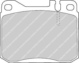 Front Brake Pad Set Fits Mercedes-Benz OE 4206320 Ferodo FDB143