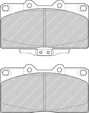 Front Brake Pad Set Fits Mitsubishi OE MB857259 Ferodo FDB1448