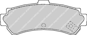 Brake Pad Set Fits OE 440600M890 Ferodo FDB1454