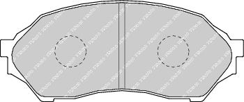 Front Brake Pad Set Fits Ford Asia / Ozeania Mazda OE BJYD3323Z Ferodo FDB1455