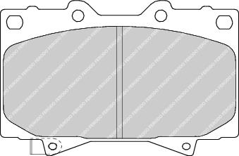 Front Brake Pad Set Fits Lexus Toyota OE 446560120 Ferodo FDB1456