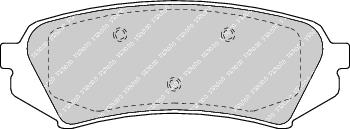 Rear Brake Pad Set Fits Lexus Toyota OE 446660030 Ferodo FDB1457