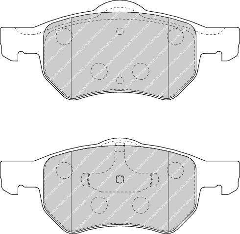 Front Brake Pad Set Fits Chrysler Dodge OE 05072216AA Ferodo FDB1474