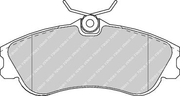 Front Brake Pad Set Fits Citroen Peugeot OE 425213 Ferodo FDB1477