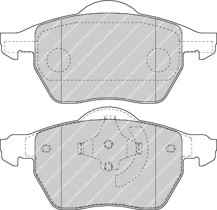 Front Brake Pad Set Fits Volvo OE 272343 Ferodo FDB1495