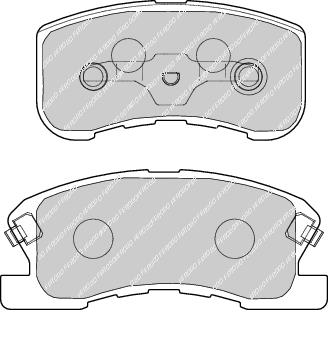 Front Brake Pad Set Fits Daihatsu Mitsubishi Perodua Ferodo FDB1501