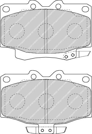 Front Brake Pad Set Fits Toyota OE 446560050 Ferodo FDB1504