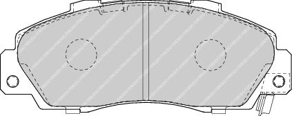 Front Brake Pad Set Fits Acura Honda OE 45022S1AE20 Ferodo FDB1505