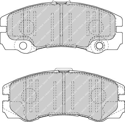 Front Brake Pad Set Fits Holden Opel Vauxhall OE 1605002 Ferodo FDB1511