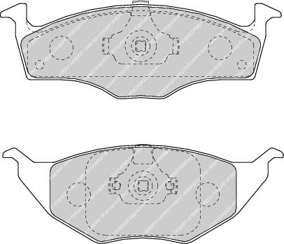 Front Brake Pad Set Fits VW OE 6E0698151 Ferodo FDB1517