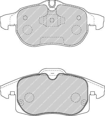 Front Brake Pad Set Fits Opel Saab Vauxhall OE 1605088 Ferodo FDB1520