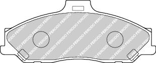 Front Brake Pad Set Fits Ford Ford Asia / Ozeania Ford Australia Ferodo FDB1527