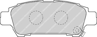 Rear Brake Pad Set Fits Toyota OE 446628040 Ferodo FDB1530