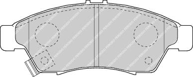 Front Brake Pad Set Fits Suzuki OE 5581054G30 Ferodo FDB1533