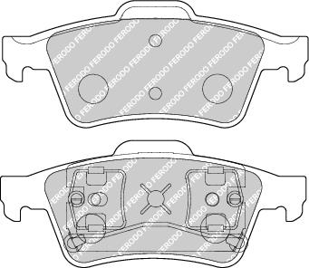 Rear Brake Pad Set Fits Ford Jaguar Nissan Opel Renault Saab Vaux Ferodo FDB1540