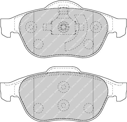 Front Brake Pad Set Fits Renault OE 7701206747 Ferodo FDB1541